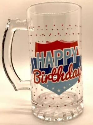 18th 21st Birthday Beer O'Clock Or Happy Birthday Glass Tankard Mens Gift Boxed • £9.99