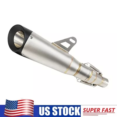 SilverColor Exhaust System Pipe Muffler For Kawasaki Ninja 250R 300 2008-2017 US • $54.99