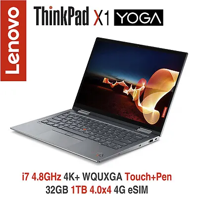 ThinkPad X1 Yoga I7 4.8GHz WQUXGA Touch 32GB 1TB 4G BL IR 3Y Premier OS Warranty • $2374.95