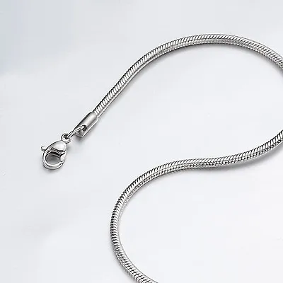 0.9mm-3.2mm 16 -40  Silver Stainless Steel Snake Necklace Chain HN3 USA Seller • $14.09