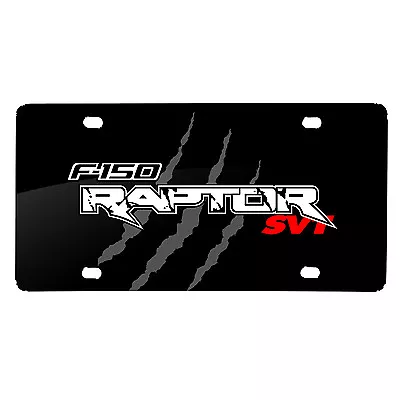$43.99 • Buy Ford F-150 Raptor SVT Claw Marks Graphic Black Acrylic License Plate