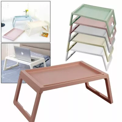 Portable Table Folding Laptop Computer Bed Tray Breakfast Reading Lap Desk Stand • £8.59