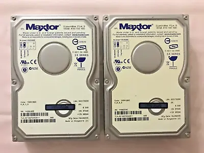 (LOT X3) Hard Disk Drive IDE Maxtor DiamondMax Plus 9 160GB 6Y160P0042811 • $67