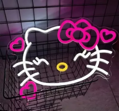 Cute Sanrio Hello Kitty Neon Sign-LED Sign Bedroom Light Lamp Sanrio Light • £76.99