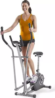 Hybrid 2 In 1 Exercise Bike And Elliptical Fitness Trainer Cardio Machine *NEW* • $212.99