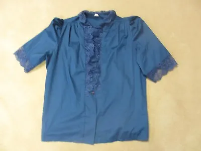 $14.99 • Buy Women Blue Western/square Dance Blouse Small By Tater Sax USA Made