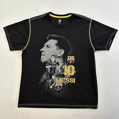 FC Barcelona Lionel Messi #10 T-Shirt Barcelona Argentina Black Size Men’s Large • $31.49