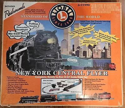 O-27 Scale Lionel 6-21948 New York Central Flyer Train Set Smoke Whistle Lights • $200