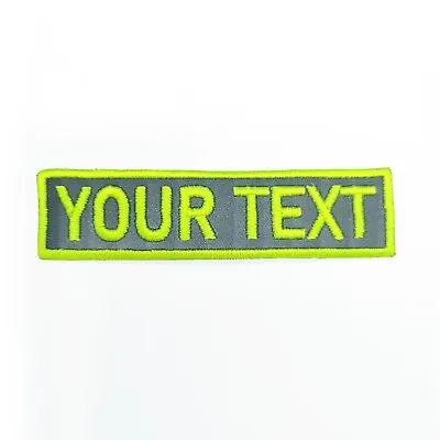 Reflective Name Patch | Custom Reflective Patches |Personalised Embroidered Name • £11.99