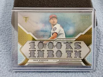 2018 Topps Triple Threads Relic Max Scherzer 17/27 Jersey Washington Nationals • $24.99