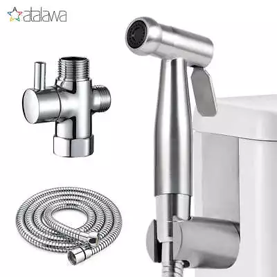 Handheld Bidet Spray Shower Head Shattaf Toilet With Long Hose Stainless Steel • $13.99