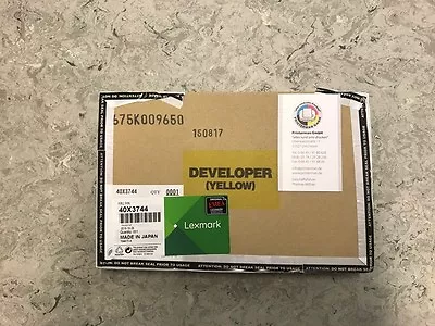 40X3744 Lexmark Developer Yellow For C935X940X945 Series New Boxed • £21.32