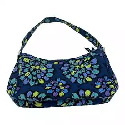 Vera Bradley Floral Indigo Pop Blue Purse Handbag Shoulder Bag Floral Blue • $19