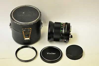 Vivitar 28mm F2.5 Manual Focus Lens With A Konica EE Mount W/filter Caps & Cs.  • $40