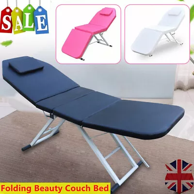 Portable Folding Massage Table Beauty Salon Tattoo Therapy Couch Bed Lightweight • £145
