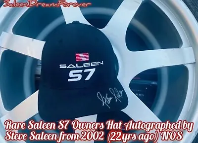 Rare Saleen S7 Owners Hat Nos Frm 02 Autographed By Steve S Ford 427 Na Mustang • $220