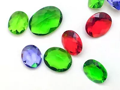 Mt St Helens Green (or Red) Helenite Oval Cut Loose Stone (1 Pc) • $15.50