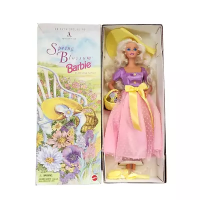 Vintage 1995 Spring Blossom Barbie Doll New In Box Mattel # 15201 Nos • $29