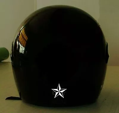 Nautical Star  Reflective Motorcycle Helmet Decal.2 For 1 Price • $11.99