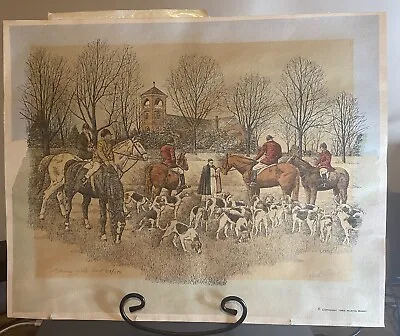 Martin Berry Blessing Of The Hunt Art Print 1983 Signed Numbered 318 Out Of 1150 • $45