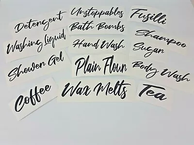 £1.90 • Buy Vinyl Decal Sticker Label Name Storage Box Jars Bottles Containers Mrs Hinch (1)