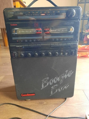 £20 • Buy Goodmans Boogie Box Vintage Audio Cassette FM Radio Speaker Karaoke Machine