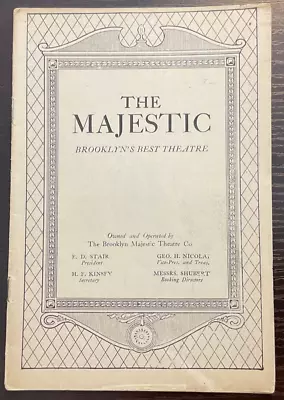 The Majestic Theatre Program For “Broadway” - 1928 • $15