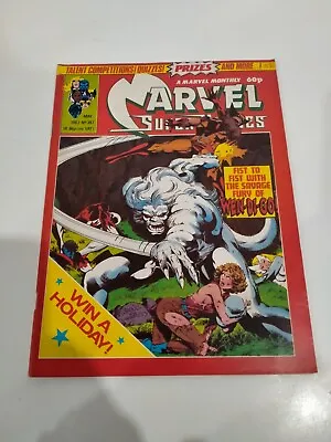 Marvel Comic Super Heroes #397 May 1983 With Poster British Uk Monthly • £20