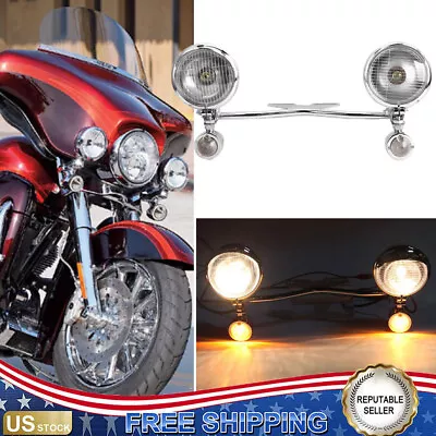 Passing Light Bar Turn Signal For Yamaha V-star XVS 950 1100 1300 Classic Tourer • $66.02