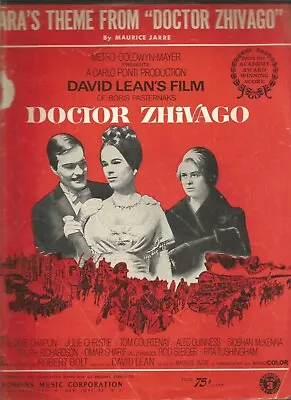 Lara’s Theme From Doctor Zhivago Piano Solo Sheet Music Maruice Jarre • $4.79