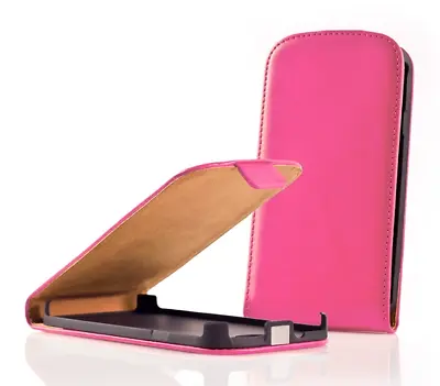 Cover Case Luxury (Leather Slim Pink) ~ Samsung Gt I8160 Galaxy At That 2 • £5.52