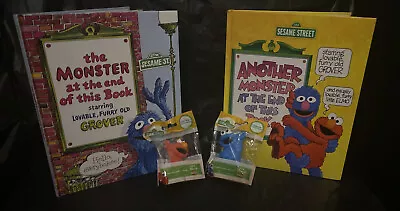 Sesame Street Lot-2 Books And 2 Toys - The  • $8.44
