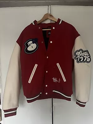 Zara Varsity Jacket Red Men Size M • £16.99