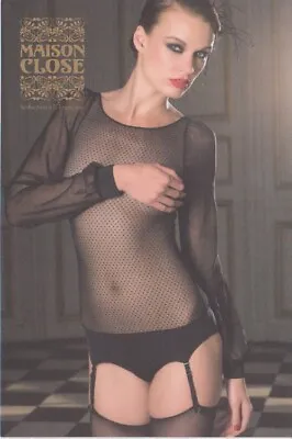 Maison Close French Lingerie Fashion Glamor Woman Advertising Postcard • $13
