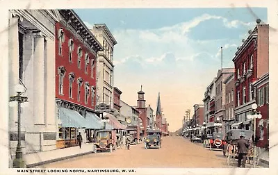 Wv~west Virginia~martinsburg~main Street Looking North~c.1925 • $4.99