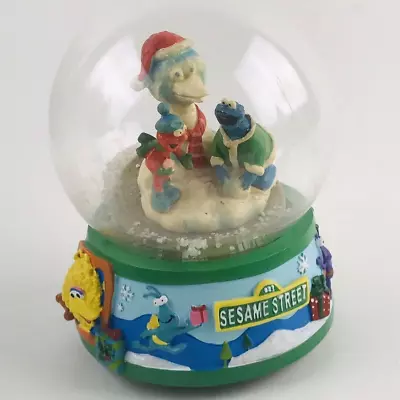 Vintage Sesame Street Music Box Globe  Let It Snow  Song Big Bird Elmo Christmas • $32