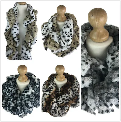 £4.99 • Buy New Ladies Women Soft Leopard Print High Quality Snood Cowl Neck Warmer
