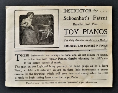 £87.60 • Buy Antique SCHOENHUT CATALOG W Music PIANO CIRCUS SHOOTING GALLERY DOLL TOY CHIMES