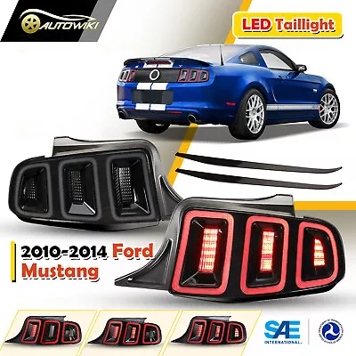 LED Taillight For 2010-2014 Ford Mustang Sequential Turn Signal Light Smoke Lens • $399.99