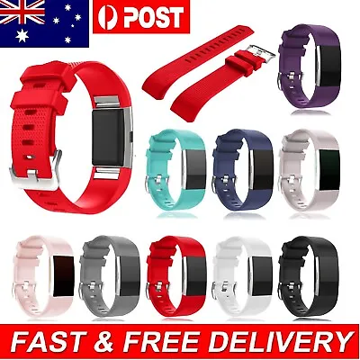 $7.99 • Buy Replacement Fitbit Charge 2 Bands Silicone Wristband Sports Watch Strap Bracelet