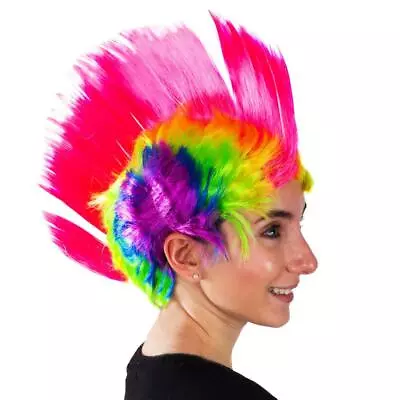 Rainbow Mohawk Wig - Groovy Costume Accessory   • $21.31