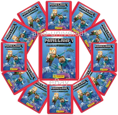 50 Loose Packs (250 Assorted Stickers) MINECRAFT PANINI Sticker Collection 2021 • $44.99