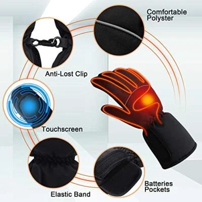 $35.16 • Buy HEATED GLOVES Electric Liners For Men Women Outdoor Indoor One Size AUTOCASTLE