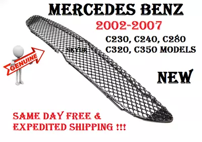 Front Bumper Center AMG Mesh Grile For Mercedes W203 C230 C280 C320 C350 GENUINE • $273.33