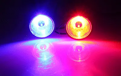 Flash Brake Lamp LED Light RED Blue Color 12V-48V DC For Motorcycle Warning  • $4.74