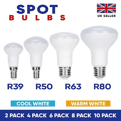 R50 R39 R63 R80 LED Bulb Spot Light Warm White Day Light E27 E14 Lamps • £28.99