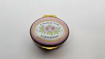 $33.99 • Buy Vintage Crummles & Co Enamel Trinket Box, A Present From LONDON