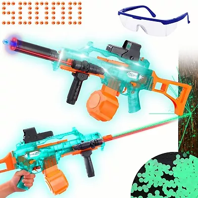 Electric Gel Ball Blaster Glowing In Dark5 Cool LED Splatter Ball Gun • $35.99