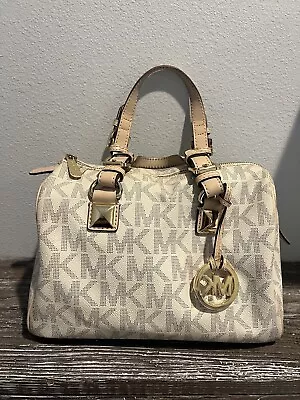 Michael Kors Grayson Logo Satchel Vanilla • $80.50