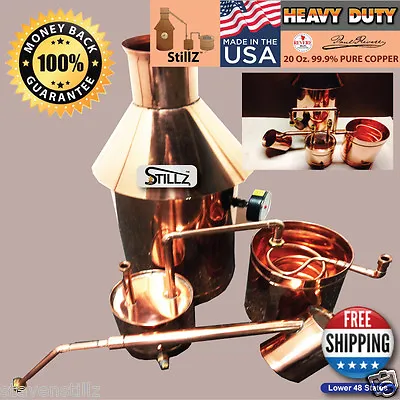 6 Gallon Copper Moonshine Still- We Build The BEST Stills On Ebay! Guaranteed. • $599